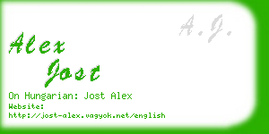 alex jost business card